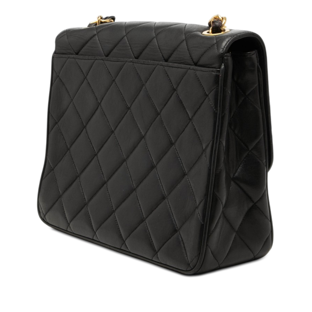 Pre-Loved Chanel XL CC Quilted Lambskin Square Single Flap - Picture 2 of 11